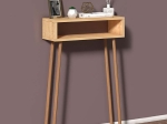 ΚΟΝΣΟΛΑ MOCA MEGAPAP ΑΠΟ ΜΕΛΑΜΙΝΗ ΧΡΩΜΑ OAK 60X22X87ΕΚ.