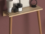 ΚΟΝΣΟΛΑ ΕΠΙΤΟΙΧΙΑ FIONA MEGAPAP ΑΠΟ ΜΕΛΑΜΙΝΗ ΧΡΩΜΑ OAK 60X22X73ΕΚ.