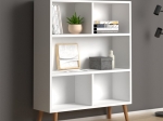 ΒΙΒΛΙΟΘΗΚΗ ΜΕΛΑΜΙΝΗΣ CUBE MEGAPAP ΧΡΩΜΑ ΛΕΥΚΟ 80X24X100ΕΚ.