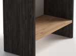 ΒΙΒΛΙΟΘΗΚΗ ΜΕΛΑΜΙΝΗΣ FLORA MEGAPAP ΧΡΩΜΑ INDUSTRIAL GREY - OAK 52X25X80ΕΚ.
