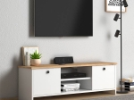 ΕΠΙΠΛΟ ΤΗΛΕΟΡΑΣΗΣ CUBE MEGAPAP ΑΠΟ ΜΕΛΑΜΙΝΗ ΧΡΩΜΑ PINE - WHITE 120X30X40ΕΚ.