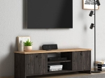 ΕΠΙΠΛΟ ΤΗΛΕΟΡΑΣΗΣ CUBE MEGAPAP ΑΠΟ ΜΕΛΑΜΙΝΗ ΧΡΩΜΑ PINE - INDUSTRIAL GREY 120X30X40ΕΚ.