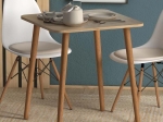 ΤΡΑΠΕΖΙ KARE MEGAPAP ΑΠΟ ΜΕΛΑΜΙΝΗ ΧΡΩΜΑ OAK 70X70X72ΕΚ.