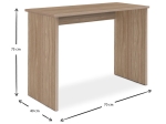 ΓΡΑΦΕΙΟ ΕΡΓΑΣΙΑΣ BAGAN MEGAPAP ΑΠΟ ΜΕΛΑΜΙΝΗ ΧΡΩΜΑ SONOMA 70X40X75ΕΚ.