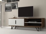 ΕΠΙΠΛΟ ΤΗΛΕΟΡΑΣΗΣ FOOT MEGAPAP ΧΡΩΜΑ ΚΑΡΥΔΙ - ΛΕΥΚΟ 160X35X49ΕΚ.