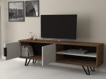 ΕΠΙΠΛΟ ΤΗΛΕΟΡΑΣΗΣ FOOT MEGAPAP ΧΡΩΜΑ ΚΑΡΥΔΙ - ΛΕΥΚΟ 160X35X49ΕΚ.