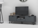 ΕΠΙΠΛΟ ΤΗΛΕΟΡΑΣΗΣ JASMINE MEGAPAP ΧΡΩΜΑ ΓΚΡΙ 170X35X50ΕΚ.