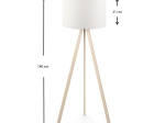 ΦΩΤΙΣΤΙΚΟ ΔΑΠΕΔΟΥ ROSLING MEGAPAP MDF/ΥΦΑΣΜΑ PVC ΧΡΩΜΑ ΦΥΣΙΚΟ/ΛΕΥΚΟ 38X21X140ΕΚ.