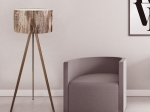 ΦΩΤΙΣΤΙΚΟ ΔΑΠΕΔΟΥ ROSLING MEGAPAP MDF/ΥΦΑΣΜΑ PVC ΧΡΩΜΑ ΚΑΡΥΔΙ/ΚΑΦΕ 38X21X140ΕΚ.