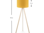 ΦΩΤΙΣΤΙΚΟ ΔΑΠΕΔΟΥ ROSLING MEGAPAP MDF/ΥΦΑΣΜΑ PVC ΧΡΩΜΑ ΦΥΣΙΚΟ/ΚΡΟΚΙ 38X21X140ΕΚ.