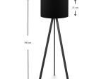 ΦΩΤΙΣΤΙΚΟ ΔΑΠΕΔΟΥ ROSLING MEGAPAP MDF/ΥΦΑΣΜΑ PVC ΧΡΩΜΑ ΜΑΥΡΟ 38X21X140ΕΚ.