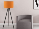 ΦΩΤΙΣΤΙΚΟ ΔΑΠΕΔΟΥ ROSLING MEGAPAP MDF/ΥΦΑΣΜΑ PVC ΧΡΩΜΑ ΜΑΥΡΟ/ΠΟΡΤΟΚΑΛΙ 38X21X140ΕΚ.