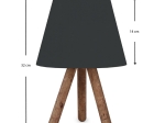 ΦΩΤΙΣΤΙΚΟ ΕΠΙΤΡΑΠΕΖΙΟ LANDER MEGAPAP ΥΦΑΣΜΑ PVC/ΞΥΛΟ ΧΡΩΜΑ ΜΑΥΡΟ/ΚΑΦΕ 22X17X32ΕΚ.