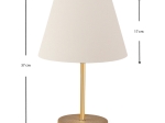 ΦΩΤΙΣΤΙΚΟ ΕΠΙΤΡΑΠΕΖΙΟ ROSENTHAL MEGAPAP ΥΦΑΣΜΑ PVC ΧΡΩΜΑ ΚΡΕΜ/ΧΡΥΣΟ 22X17X37ΕΚ.