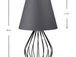 ΦΩΤΙΣΤΙΚΟ ΕΠΙΤΡΑΠΕΖΙΟ AKERLIND MEGAPAP ΥΦΑΣΜΑ PVC/ΜΕΤΑΛΛΟ ΧΡΩΜΑ ΑΝΘΡΑΚΙ/ΜΑΥΡΟ 22X17X36ΕΚ.