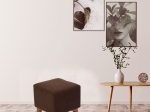 ΣΚΑΜΠΩ LIAM MEGAPAP ΥΦΑΣΜΑΤΙΝΟ ΧΡΩΜΑ ΣΚΟΥΡΟ ΚΑΦΕ 35X35X43ΕΚ.