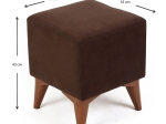 ΣΚΑΜΠΩ LIAM MEGAPAP ΥΦΑΣΜΑΤΙΝΟ ΧΡΩΜΑ ΣΚΟΥΡΟ ΚΑΦΕ 35X35X43ΕΚ.