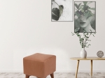 ΣΚΑΜΠΩ LIAM MEGAPAP ΥΦΑΣΜΑΤΙΝΟ ΧΡΩΜΑ ΑΝΟΙΧΤΟ ΚΑΦΕ 35X35X43ΕΚ.