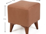 ΣΚΑΜΠΩ LIAM MEGAPAP ΥΦΑΣΜΑΤΙΝΟ ΧΡΩΜΑ ΑΝΟΙΧΤΟ ΚΑΦΕ 35X35X43ΕΚ.