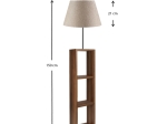 ΦΩΤΙΣΤΙΚΟ ΔΑΠΕΔΟΥ LAUNO MEGAPAP ΥΦΑΣΜΑΤΙΝΟ PVC/MDF ΧΡΩΜΑ ΜΠΕΖ/ΚΑΡΥΔΙ 38X38X150ΕΚ.