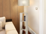 ΦΩΤΙΣΤΙΚΟ ΔΑΠΕΔΟΥ LAUNO MEGAPAP ΥΦΑΣΜΑΤΙΝΟ PVC/MDF ΧΡΩΜΑ ΛΕΥΚΟ - ΓΚΡΙ 38X38X150ΕΚ.