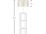 ΦΩΤΙΣΤΙΚΟ ΔΑΠΕΔΟΥ LAUNO MEGAPAP ΥΦΑΣΜΑΤΙΝΟ PVC/MDF ΧΡΩΜΑ ΛΕΥΚΟ - ΓΚΡΙ 38X38X150ΕΚ.