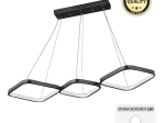ΦΩΤΙΣΤΙΚΟ ΟΡΟΦΗΣ LED EUGENE MEGAPAP ΜΕΤΑΛΛΙΚΟ ΧΡΩΜΑ ΜΑΥΡΟ 90X32X36ΕΚ.