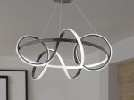 ΦΩΤΙΣΤΙΚΟ ΟΡΟΦΗΣ LED ONDE MEGAPAP ΜΕΤΑΛΛΙΚΟ ΧΡΩΜΑ ΜΑΥΡΟ Φ55X80ΕΚ.