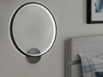 ΑΠΛΙΚΑ ΤΟΙΧΟΥ LED LUNA MEGAPAP ΜΕΤΑΛΛΙΚΗ ΧΡΩΜΑ ΜΑΥΡΟ 30X5X30ΕΚ.