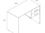 ΓΡΑΦΕΙΟ ΜΕΛΑΜΙΝΗΣ FELMAN MEGAPAP ΧΡΩΜΑ ΑΝΘΡΑΚΙ 120X60X75ΕΚ.