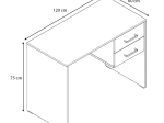 ΓΡΑΦΕΙΟ ΜΕΛΑΜΙΝΗΣ FELMAN MEGAPAP ΧΡΩΜΑ ΑΝΘΡΑΚΙ 120X60X75ΕΚ.