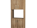 ΝΤΟΥΛΑΠΑ ΚΟΥΖΙΝΑΣ ARMANDO MEGAPAP ΜΕΛΑΜΙΝΗΣ ΧΡΩΜΑ HONEY OAK 60X32X140ΕΚ.