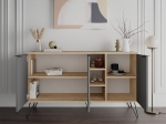 ΜΠΟΥΦΕΣ CLARA MEGAPAP ΧΡΩΜΑ ΦΥΣΙΚΟ ΟΞΙΑΣ - ΑΝΘΡΑΚΙ 142X35,6X83ΕΚ.