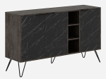 ΜΠΟΥΦΕΣ CLARA MEGAPAP ΧΡΩΜΑ DARK COFFEE - ΜΑΥΡΟ ΕΦΕ ΜΑΡΜΑΡΟΥ 142X35,6X83ΕΚ.
