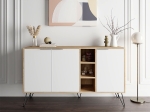 ΜΠΟΥΦΕΣ CLARA MEGAPAP ΧΡΩΜΑ ΦΥΣΙΚΟ ΟΞΙΑΣ - ΛΕΥΚΟ 142X35,6X83ΕΚ.