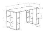 ΓΡΑΦΕΙΟ ΕΡΓΑΣΙΑΣ COLMAR MEGAPAP ΧΡΩΜΑ SAPPHIRE OAK 140X60X75ΕΚ