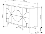 ΜΠΟΥΦΕΣ DUNE MEGAPAP ΧΡΩΜΑ ΜΑΥΡΟ ΕΦΕ ΜΑΡΜΑΡΟΥ 123X35X77,4ΕΚ.