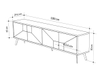 ΕΠΙΠΛΟ ΤΗΛΕΟΡΑΣΗΣ DUNE MEGAPAP ΧΡΩΜΑ ΦΥΣΙΚΟ ΟΞΙΑΣ 180X29,6X50ΕΚ.