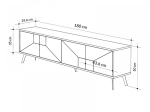 ΕΠΙΠΛΟ ΤΗΛΕΟΡΑΣΗΣ DUNE MEGAPAP ΧΡΩΜΑ ΦΥΣΙΚΟ ΟΞΙΑΣ 180X29,6X50ΕΚ.