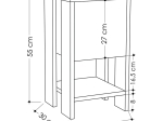 ΚΟΜΟΔΙΝΟ EMA MEGAPAP ΧΡΩΜΑ ΑΝΘΡΑΚΙ 30X30X55ΕΚ.