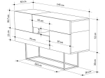 ΜΠΟΥΦΕΣ EROS MEGAPAP ΦΥΣΙΚΟ ΟΞΙΑΣ - ΑΝΘΡΑΚΙ 145X40X82ΕΚ.