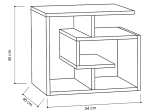 ΒΟΗΘΗΤΙΚΟ ΤΡΑΠΕΖΑΚΙ LABIRENT MEGAPAP MEGAPAP ΧΡΩΜΑ ΛΕΥΚΟ 54X40X45ΕΚ.