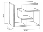 ΒΟΗΘΗΤΙΚΟ ΤΡΑΠΕΖΑΚΙ LABIRENT MEGAPAP ΧΡΩΜΑ ΑΝΘΡΑΚΙ 54X40X45ΕΚ.