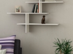 ΡΑΦΙΕΡΑ ΤΟΙΧΟΥ LEO MEGAPAP ΧΡΩΜΑ ΛΕΥΚΟ 123X22X80ΕΚ.