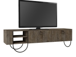 ΕΠΙΠΛΟ ΤΗΛΕΟΡΑΣΗΣ NORFOLK MEGAPAP ΑΠΟ ΜΕΛΑΜΙΝΗ ΧΡΩΜΑ DARK COFFEE 151X35X43ΕΚ.