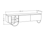 ΕΠΙΠΛΟ ΤΗΛΕΟΡΑΣΗΣ NORFOLK MEGAPAP ΧΡΩΜΑ ΑΝΟΙΧΤΗ ΜΟΚΑ 151X35X43ΕΚ.