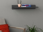 ΡΑΦΙΕΡΑ ΤΟΙΧΟΥ SIMPLE MEGAPAP ΜΕΛΑΜΙΝΗΣ ΧΡΩΜΑ ΑΝΘΡΑΚΙ 60X24X10ΕΚ.