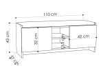 ΠΑΠΟΥΤΣΟΘΗΚΗ ZULLA MEGAPAP ΧΡΩΜΑ ΛΕΥΚΟ 110X37X43ΕΚ.
