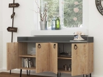 ΜΠΟΥΦΕΣ DEA MEGAPAP ΧΡΩΜΑ ΦΥΣΙΚΟ ΟΞΙΑΣ - ΑΝΘΡΑΚΙ 140X36X80ΕΚ.