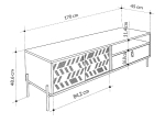 ΕΠΙΠΛΟ ΤΗΛΕΟΡΑΣΗΣ DIONYSOS MEGAPAP ΧΡΩΜΑ ΦΥΣΙΚΟ ΟΞΙΑΣ 170X45X48,6ΕΚ.
